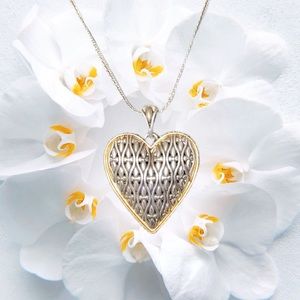 Brighton Two-Toned Heart Necklace